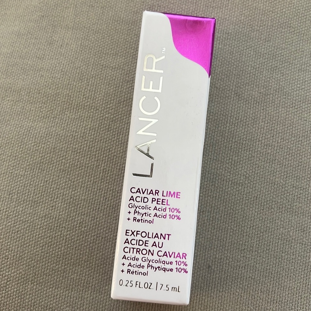 Lancer caviar like acid peel sample size .25 fl oz. - BRAND NEW!
